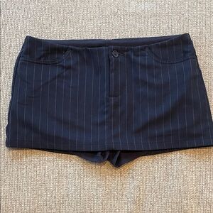 Brandy Melville Dark Blue Pinstripe Micro Skort